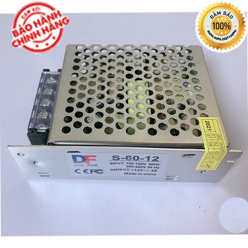 Nguồn tổ ong 12v-5A loại tốt dùng cho đèn led, hệ thống camera