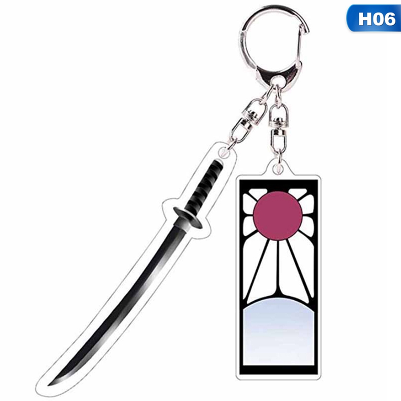 Móc chìa khóa phong cách hoạt hình Demon Slayer Kimetsu No Yaiba dễ thương