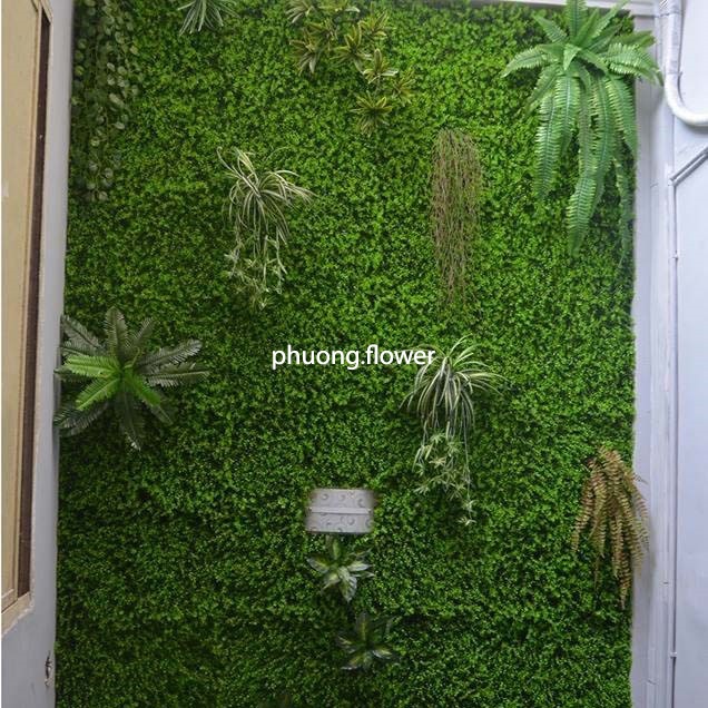 Chùm Cây cỏ Lan Chi giả cỏ nhện rủ loại dài 60cm 5 nhánh lá 3 dây hoa trang trí giỏ treo tường cỏ decor ban công rất đẹp