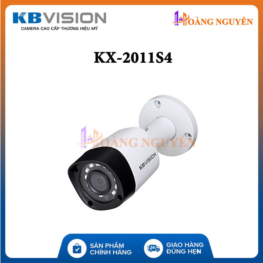 Camera Kbvision KX-2011S4 (2.0MP) - Camera 4in1 (CVI/TVI/AHD/Analog) - Tự Động Cân Bằng Ánh Sáng