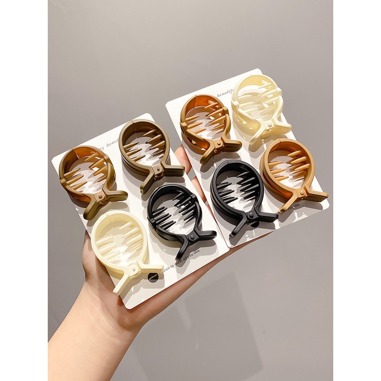 Kẹp Tóc Phối Màu Sắc Phong Cách Hàn Quốc Đơn Giản Thời Trang Cho Nữ