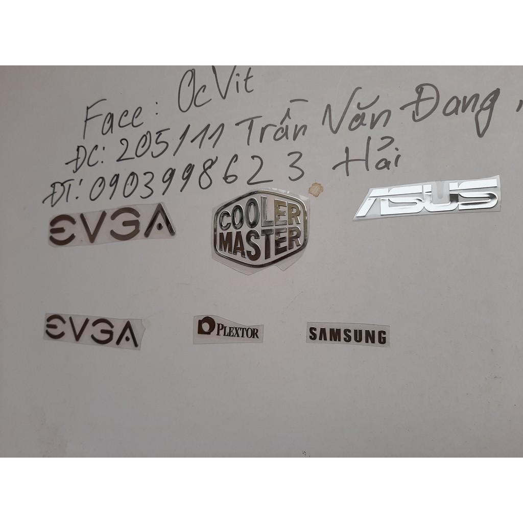 LOGO mạ inox bóng Sticker kim loại