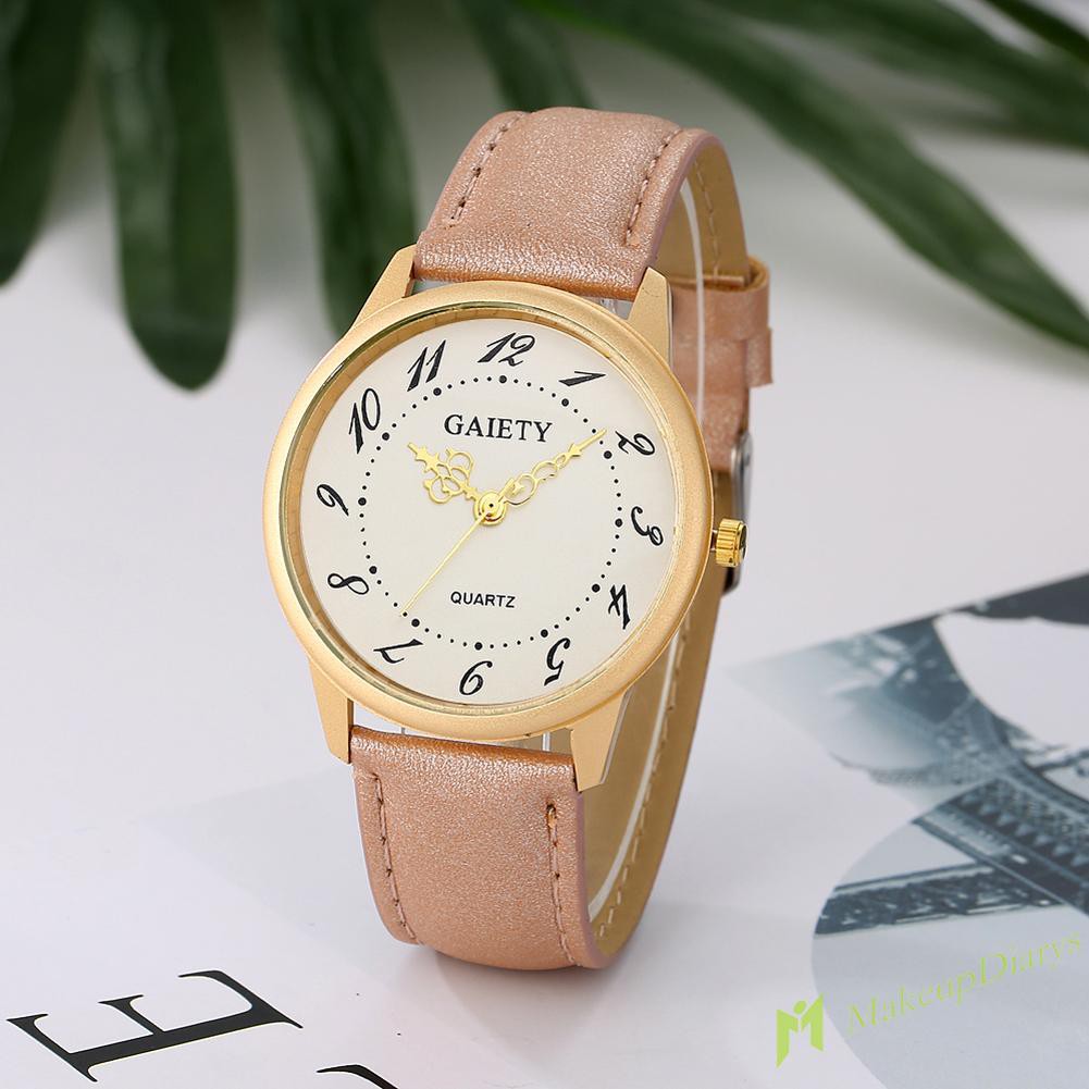 Đồng Hồ Kim Gaiety Dây Da Sang Trọng