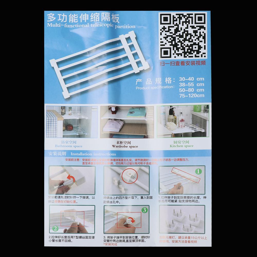 Kệ Để Đồ Dùng Nhà Bếp Màu Trắng Đa Năng Tùy Chỉnh Tiện Dụng