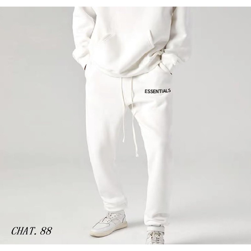 Quần nỉ jogger Essentials nam nữ Unisex siêu cấp big size có clip, ảnh thật cuối | BigBuy360 - bigbuy360.vn