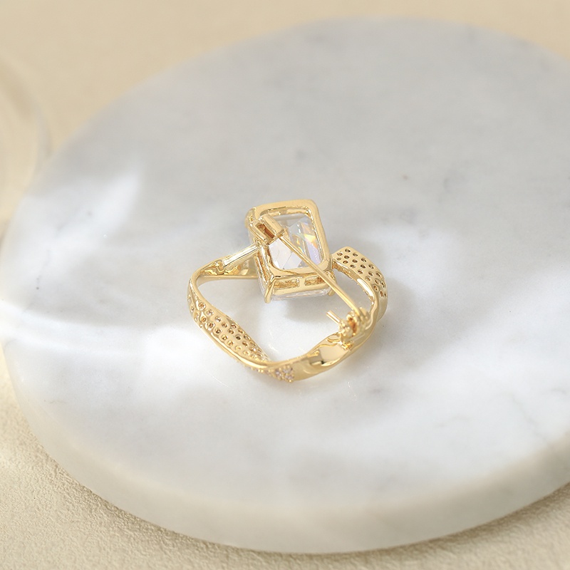 Ghim Cài Áo Đính Đá Zircon Lấp Lánh Thời Trang Hàn Quốc Cho Nữ