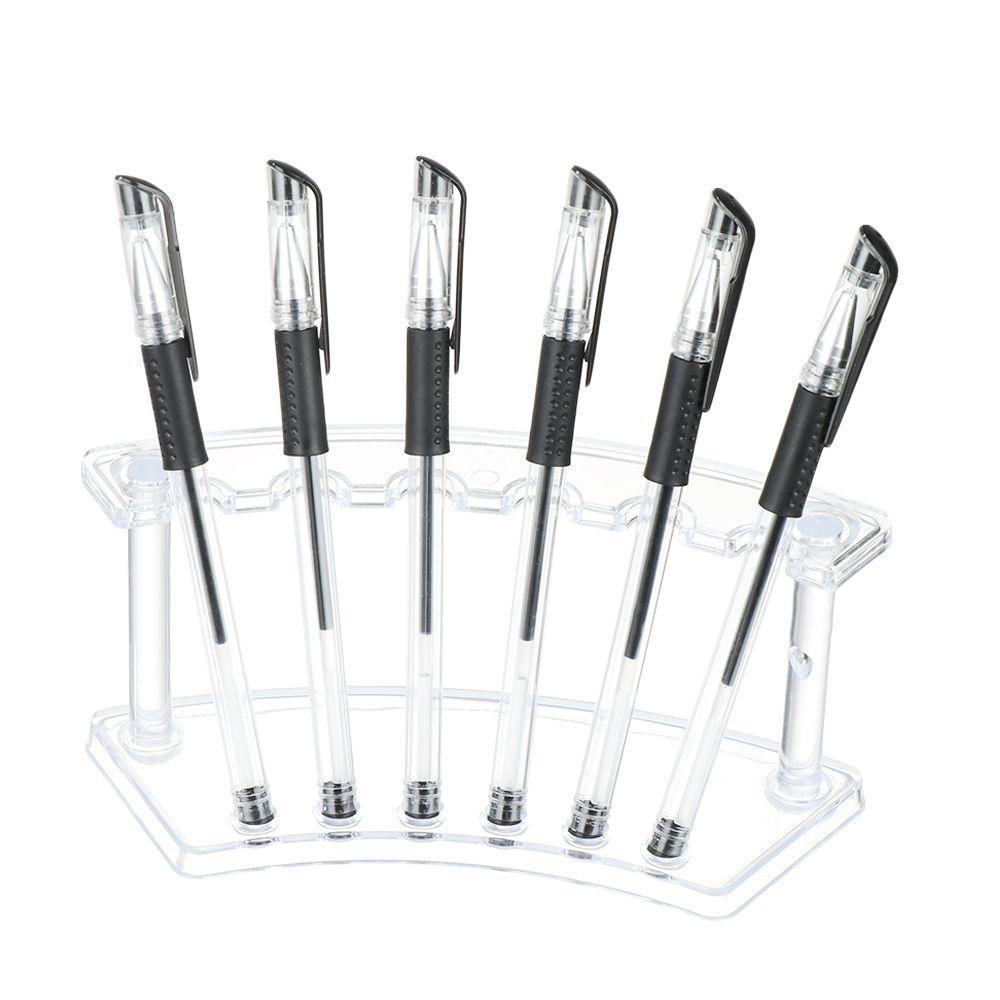 Giá Đỡ Bút Bi 6 / 12 Ngăn Bằng Acrylic Tiện Dụng