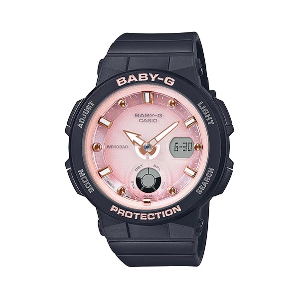 ĐỒNG HỒ NỮ BABY-G BGA-250-1A3 PINK DIAL - NEON ILLUMINATOR - BGA-250-1A3DR