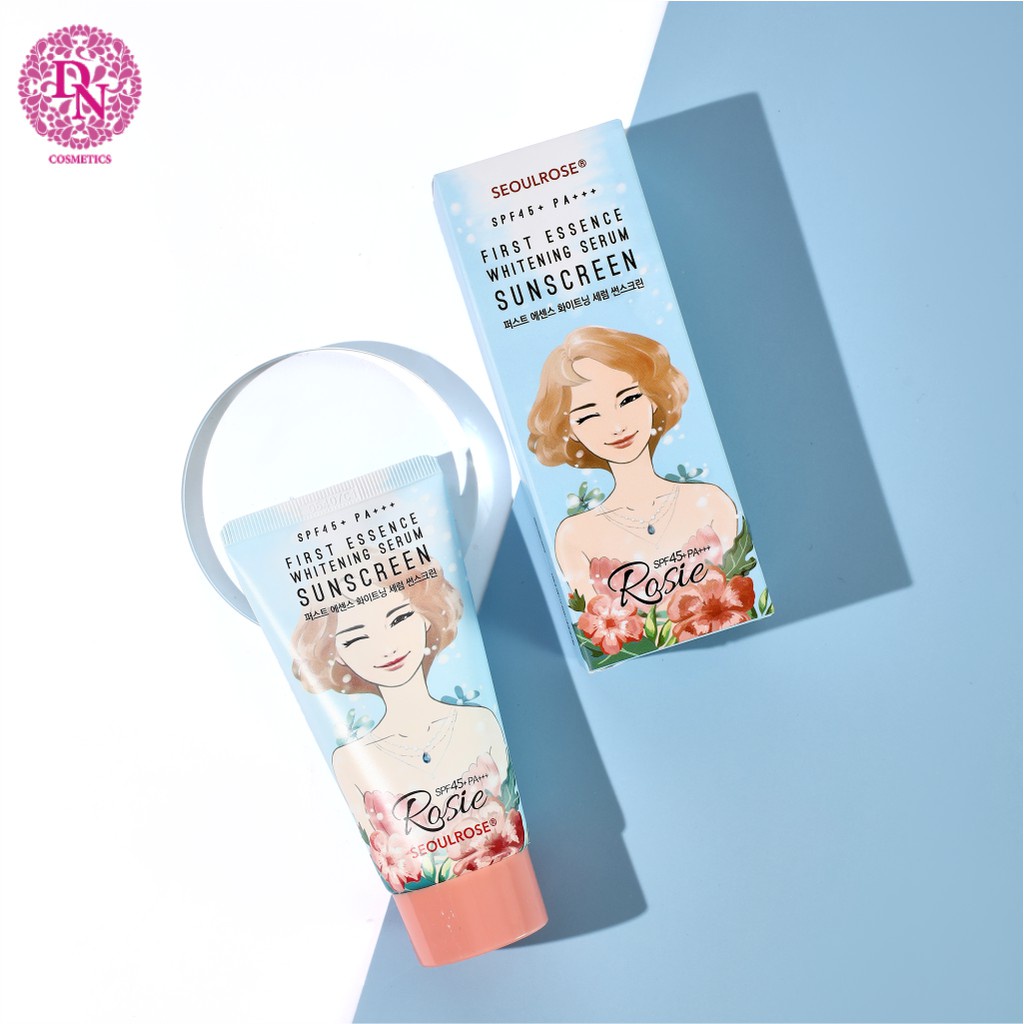 Kem chống nắng SeoulRose Rosie First Essence Whitening Serum Suncreen SPF 45+ PA+++
