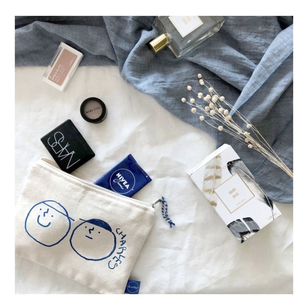 Túi Đựng Mỹ Phẩm Họa Tiết Thêu Phong Cách Anime Xinh Xắn