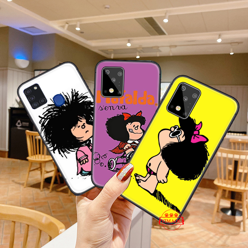Samsung A31 A42 A02 A12 A32 A52 A72 F62 M62 Soft Case 201C Mafalda Classic image painting