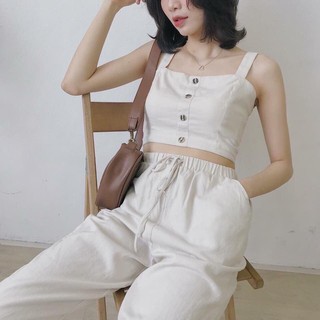 SET ÁO 2 DÂY + QUẦN BAGGY