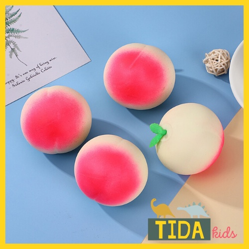 Đào Bóp Mềm ⚡ HOT TREND ⚡ Squishy Mochi Đào Tiên Cute, Đồ Chơi Xả Stress Dễ Thương Xua Tan Căng Thẳng, TiDa Kids Shop