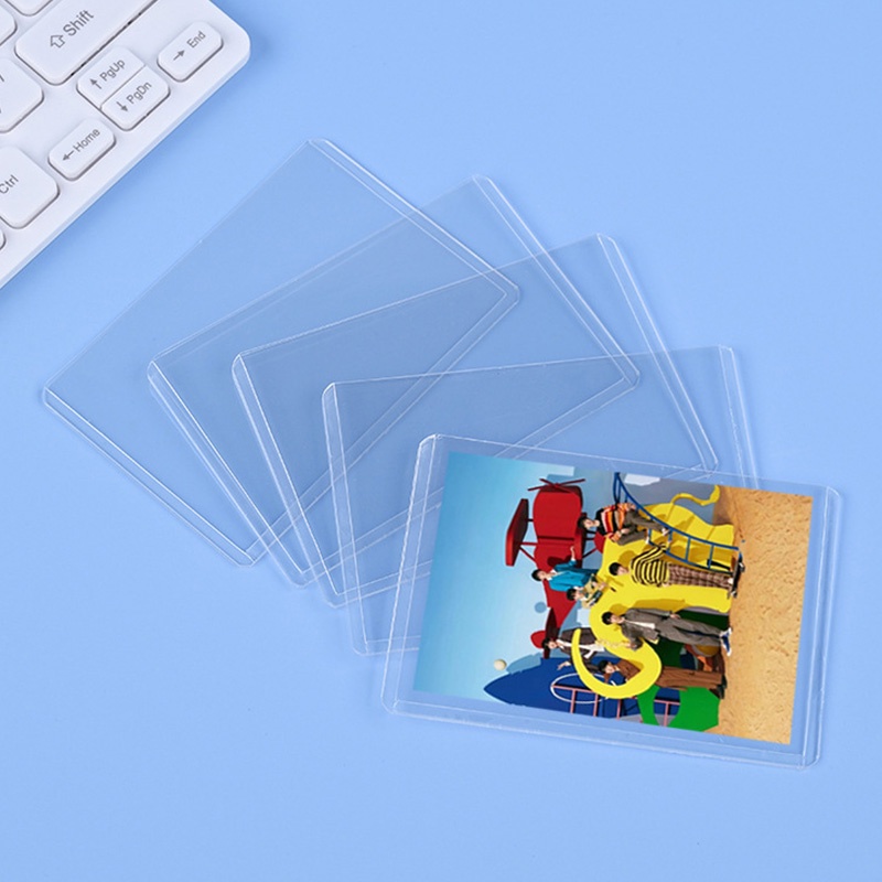 Bộ 5 Vỏ Bọc Thẻ Bằng PVC Trong Suốt Chống Thấm Nước