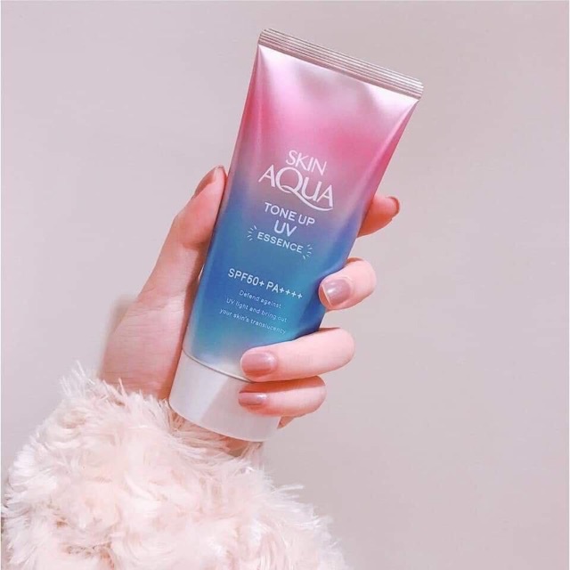 (Hàng AUTH) Kem chống nắng Skin Aqua Tone up UV Essence SPF 50+ PA++++ 80gr nội địa Nhật
