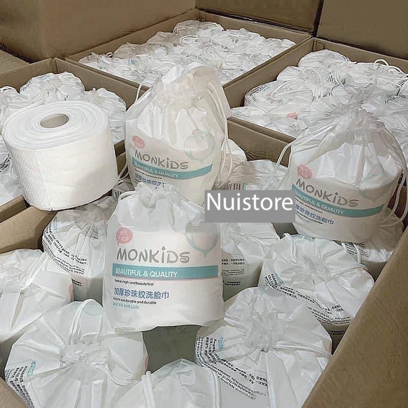 [Hàng có sẵn] Khăn lau mặt mềm khô, khăn lau mặt chăm sóc da mặt cực tốt Monkids ( chính hãng ) | BigBuy360 - bigbuy360.vn