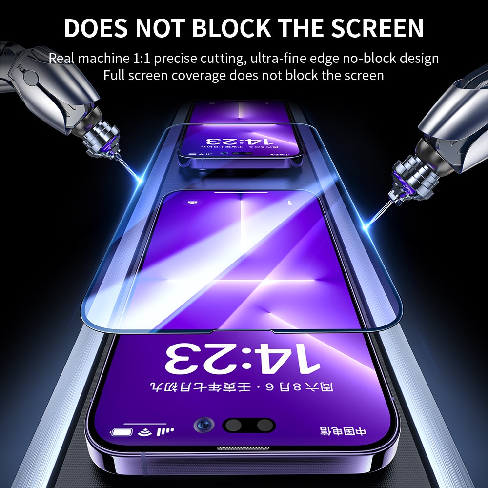 SmartDevil Kính cường lực bảo vệ màn hình thích hợp cho IPhone 14 / 14 plus / 14Pro Max
