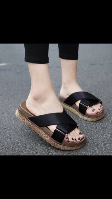 Dép bánh mì quai chéo 20