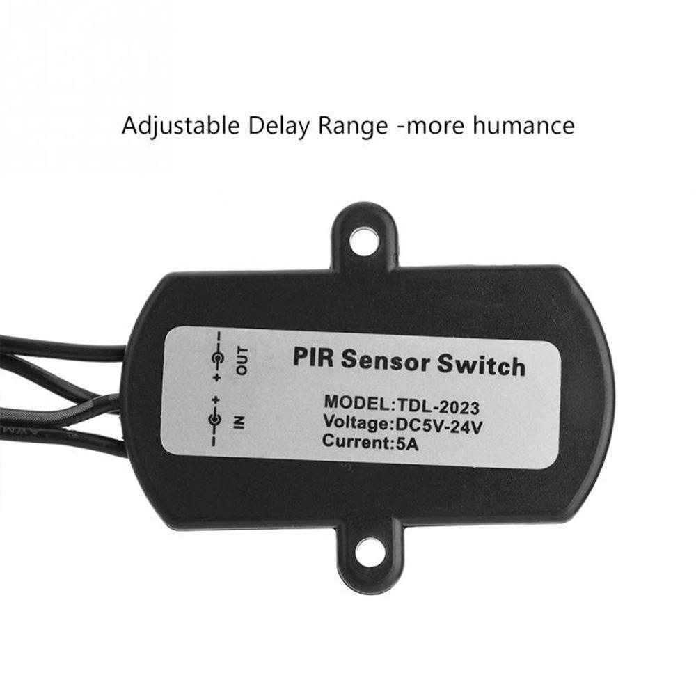 Công Tắc Cảm Biến Chuyển Động Hồng Ngoại 5V / 12V / 24V Cho Đèn LED Dây