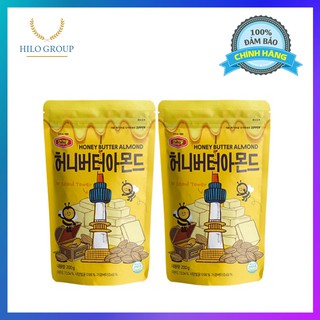 [Combo] 2 Gói Hạnh Nhân Tẩm Bơ Mật Ong Murgerbon Hàn Quốc 200g