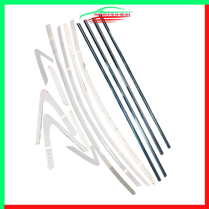 Bộ nẹp viền chân kính cong kính Chevrolet Cruze 2012-2018 Inox sáng bóng chuẩn form xe
