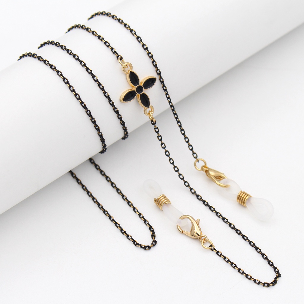 Dây đeo khẩu trang Hàn Quốc chuỗi, kim loại vàng bạc cao cấp - Có thể đeo được mắt kính