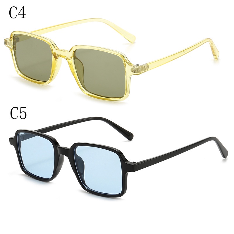 Kính Mát Gọng Vuông Nhỏ Chống Tia UV Thời Trang Cho Nam Nữ