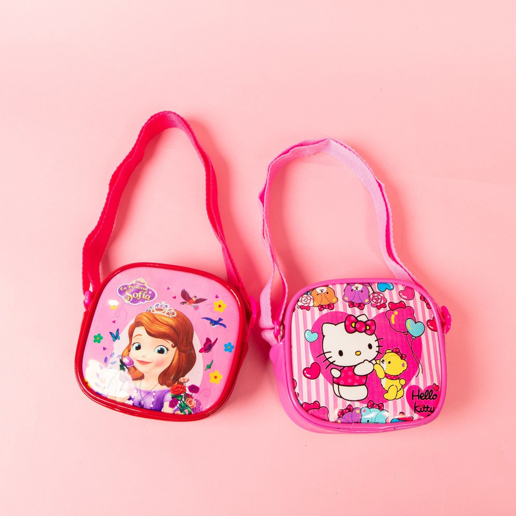Túi đeo chéo trẻ em Hello - elsa- frozen sinh nhật FR12 Shalla