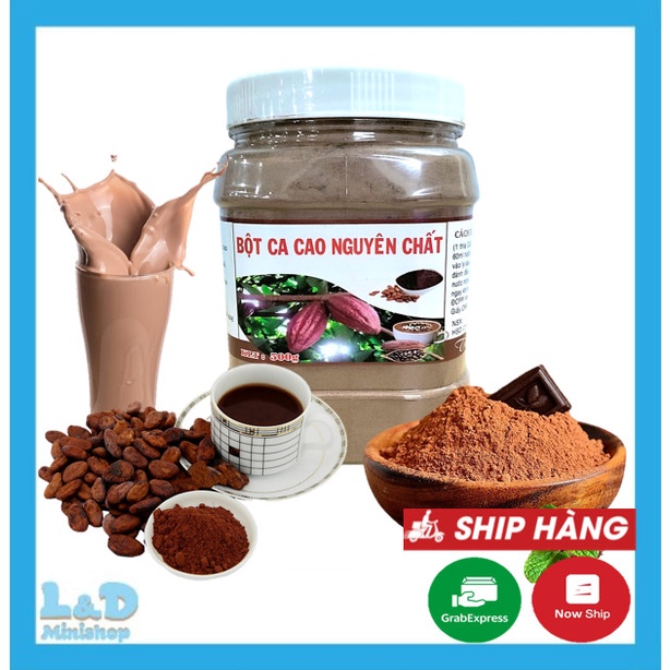 Bột Cacao Nguyên Chất Đăk Lăk 500gr