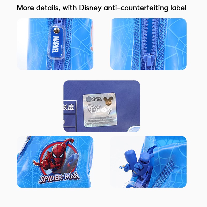 ✌Vỏ Bọc Giày Đi Mưa Bằng PVC Chống Trượt Chống Thấm Nước Chống Trượt Có Khóa Kéo In Hoạt Hình Disney Spiderman / Frozen Dễ Thương Cho Bé