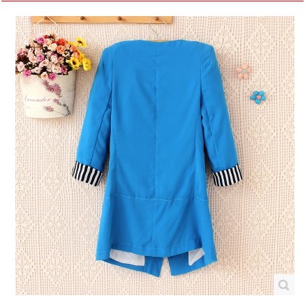 Áo khoác, vest nữ tay lỡ phong cách thanh lịch, công sở màu xanh | BigBuy360 - bigbuy360.vn