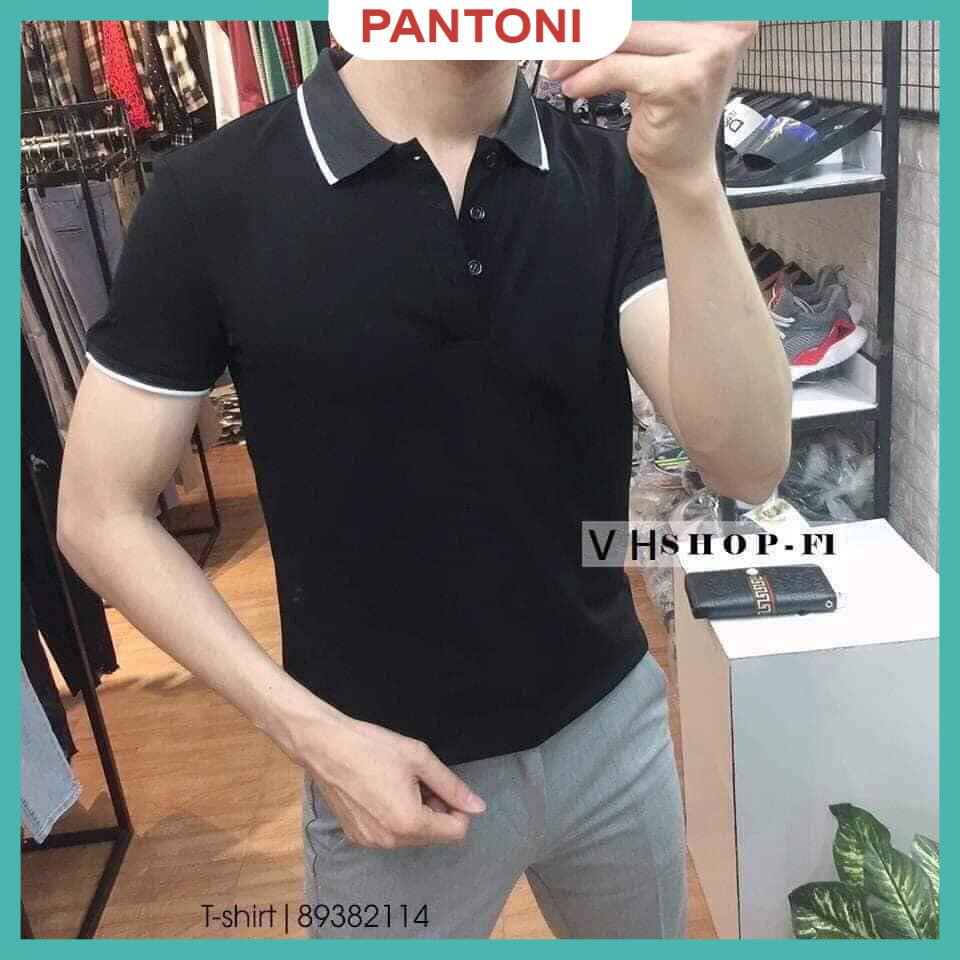 Áo phông nam ngắn tay cổ bẻ phối viền cao cấp : Kiểu dáng Hàn Quốc chất liệu cotton , co giãn 4 chiều(ACBPV) | BigBuy360 - bigbuy360.vn