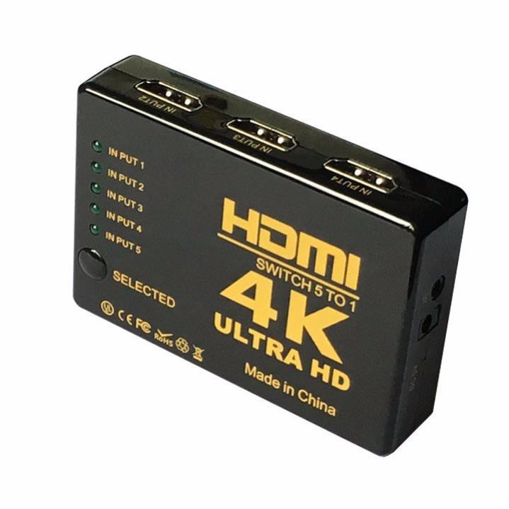 Freeship 50k Switch HDMI 4k hỗ trợ từ 3x1 hỗ trợ 3 ngõ vào như DVD, Android box, PC ra 1 cổng HDMI tivi