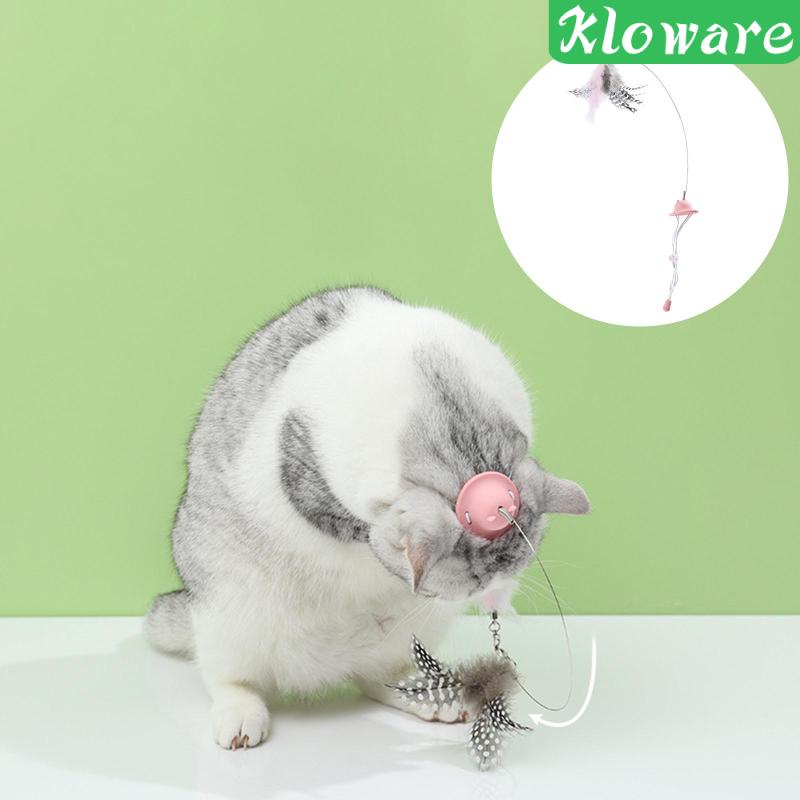 Hình ảnh Bird Feather Wand Cat Toy Interactive Kitten Pet Teaser Indoor Cats Exercise #5