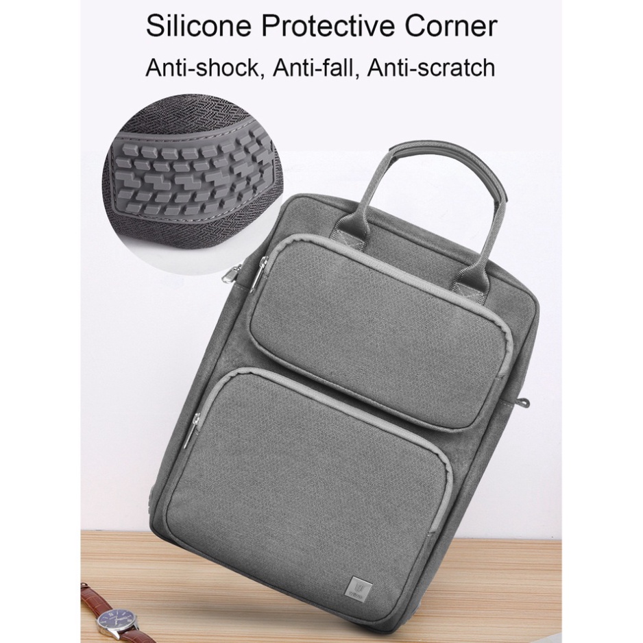 Túi Đeo Chéo Wiwu Alpha Verical Bag Phù Hợp Macbook Air/Pro  Macbook/Laptop 14''  Surface Pro X/7/6/5 Và iPad 12,9