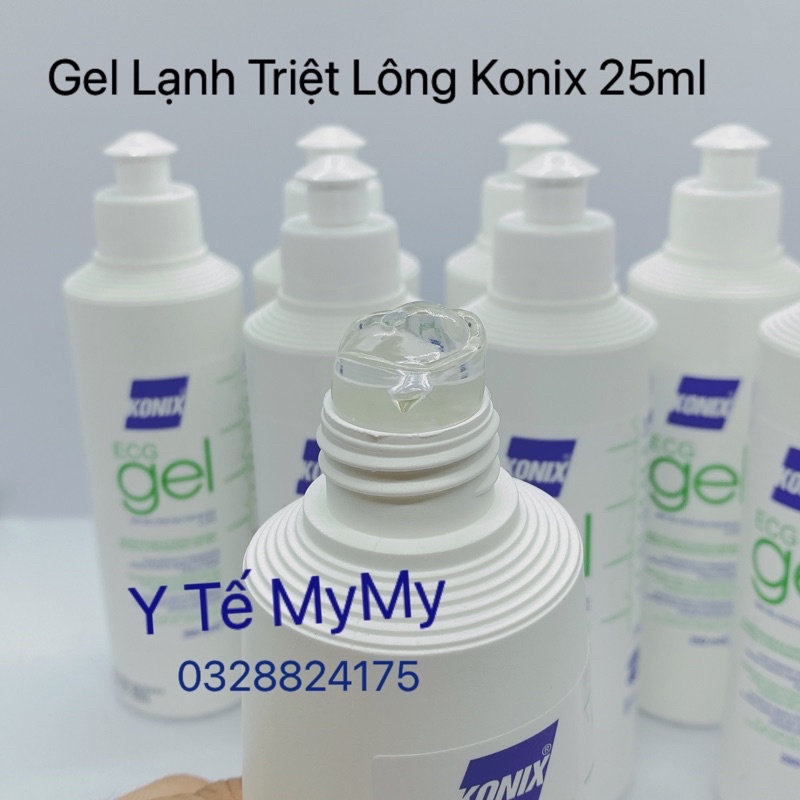 Gel điện tim - Gel lạnh triệt lông - gel konix 250ml