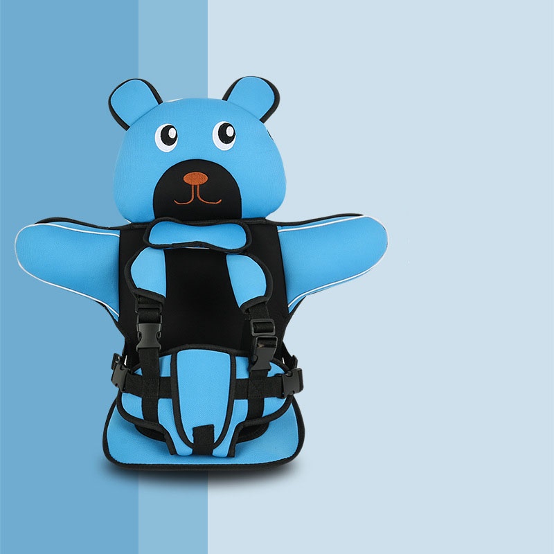 ✈️[Freeship] Ghế Ngồi Ô Tô Hình Gấu Cho Bé - Đai An Toàn Ngồi Ô tô Cho Bé [ phù hợp với bé từ 0-12 tuổi]