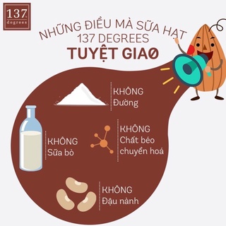 Sữa Siêu Hạt Nguyên Chất 137 Degrees 180ML (Lốc 3 Hộp)