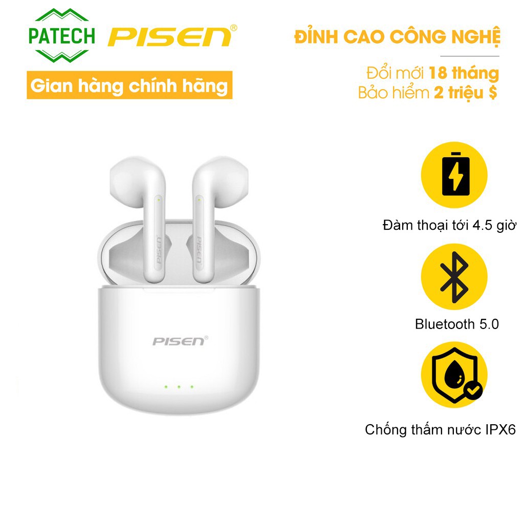 Tai nghe không dây PISEN True Wireless T-buds3 - Hàng chính hãng