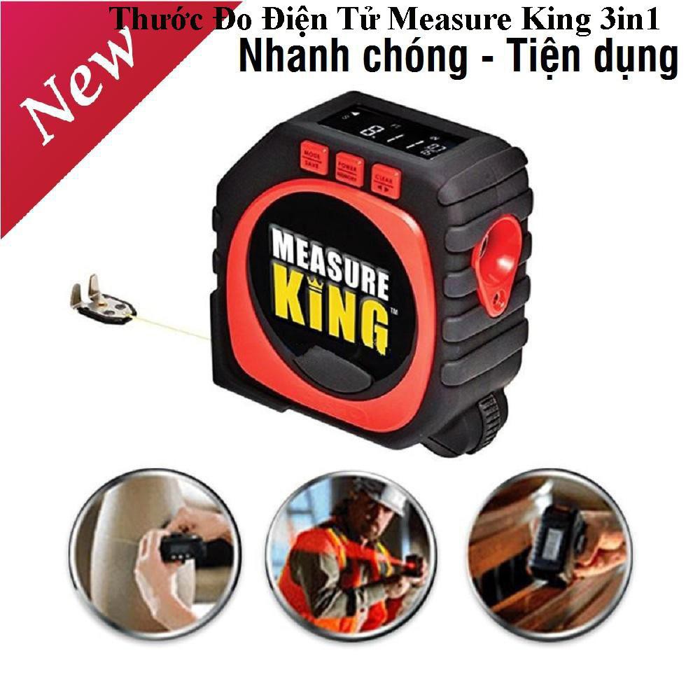 Sẵn hàng-Thước đo đa năng kỹ thuật số 3 trong 1 measure king-Hàng cao cấp