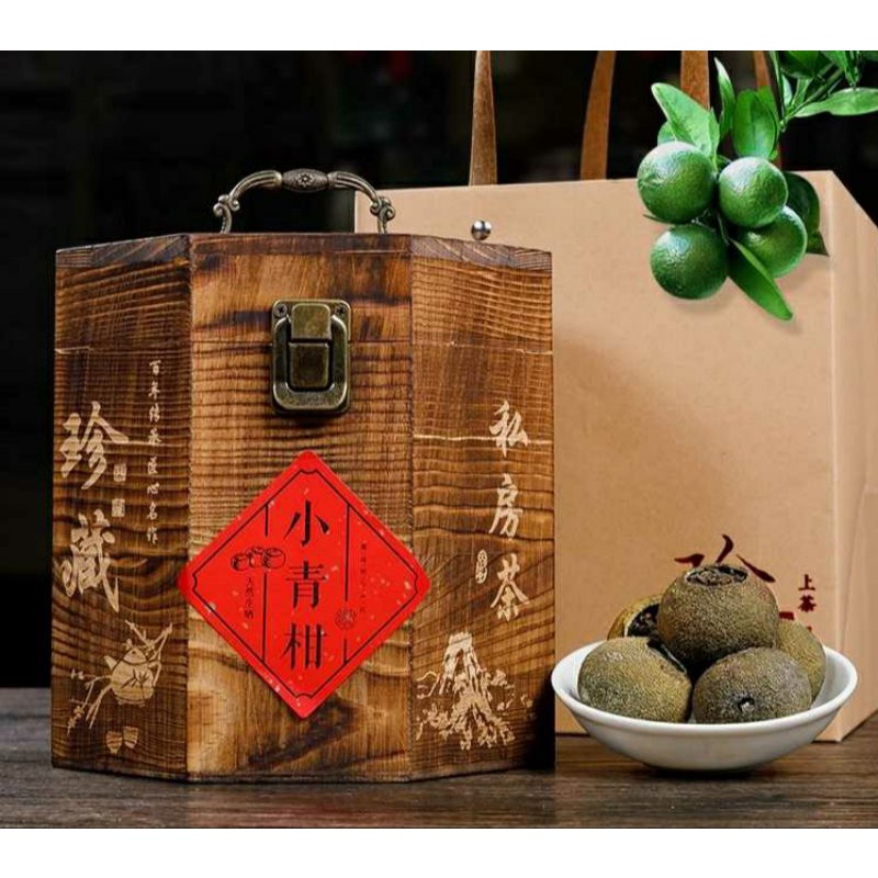 Trà phổ nhĩ quýt 1 viên dùng thử, trà phổ nhĩ quất, trà tiểu thanh cam