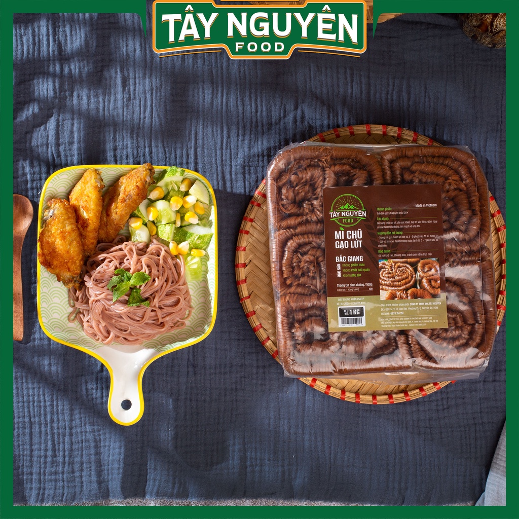 Mỳ chũ gạo lứt eat clean Tây Nguyên Food