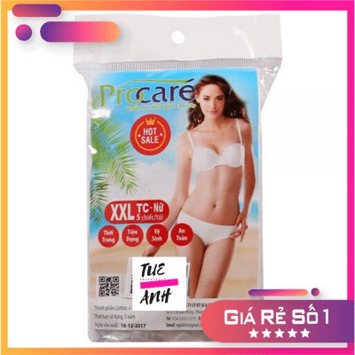 Combo 5 gói quần lót cotton dùng 1 lần procare | BigBuy360 - bigbuy360.vn