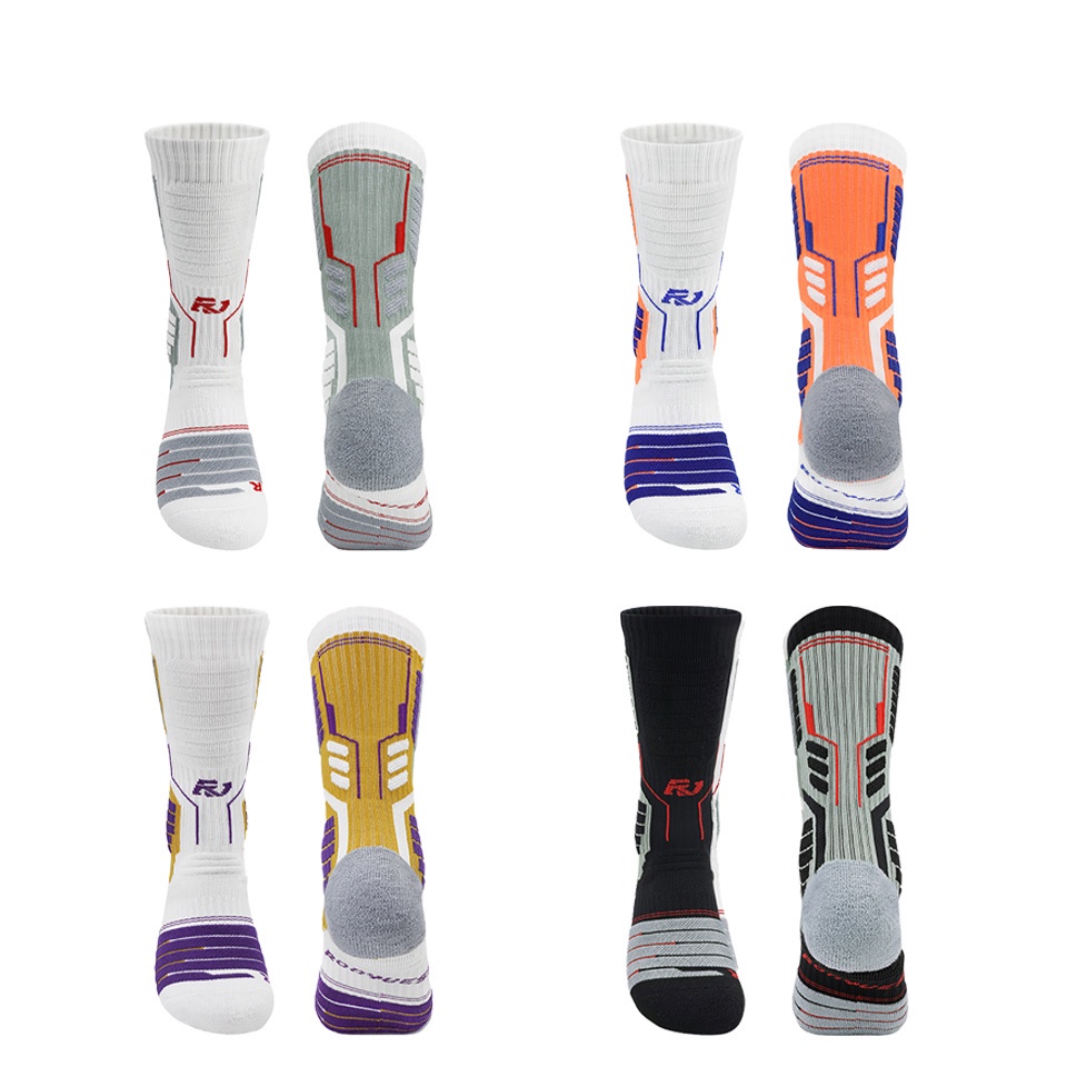 Vớ Cotton Thể Thao Dày Dặn Bảo Vệ Mắt Cá Chân Chống Trượt Thoải Mái Cho Người Lớn