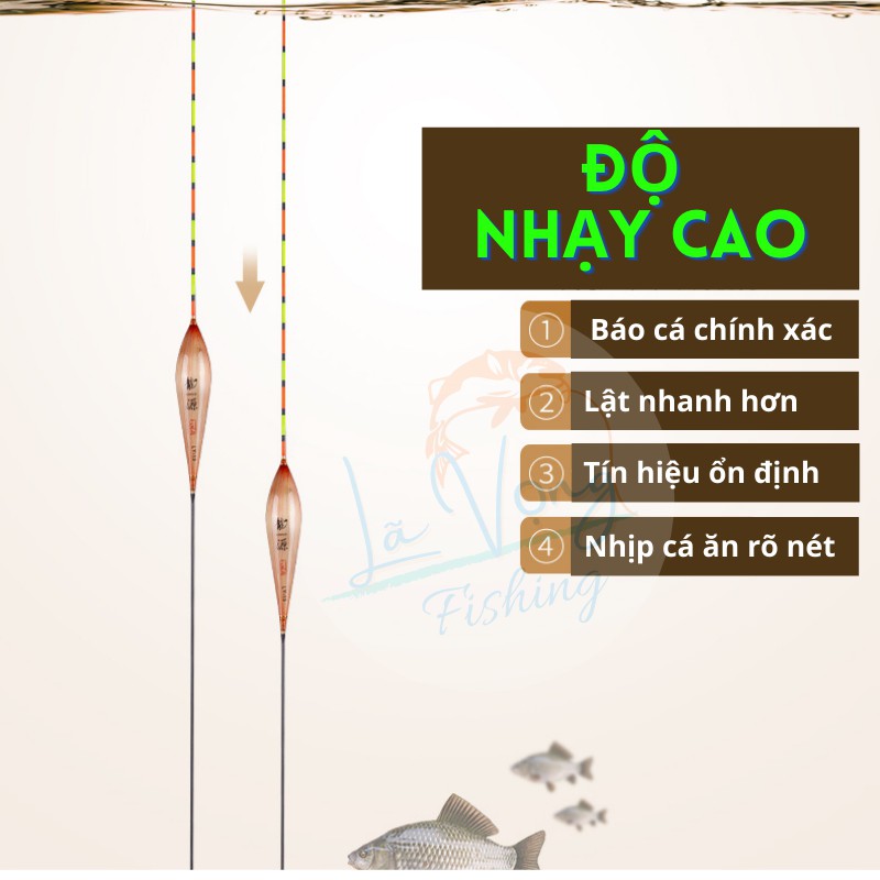 Phao CỎ HUYẾT Tiểu Phượng Hoàng cao cấp - Phao câu đơn - Câu Đài