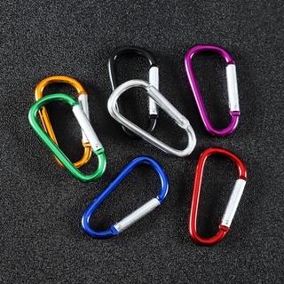 Móc khóa nhôm cứng - hình chữ d - carabiner nhôm - hàng có sẵn