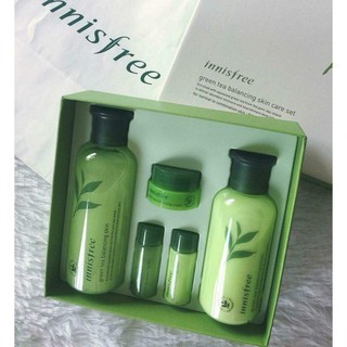 SET DƯỠNG DA TRÀ XANH INNISFREE GREEN TEA BALANCING SKIN CARE SET