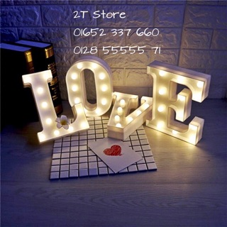 Đèn led chữ cái dùng pin (vui lòng inbox để chọn chữ)