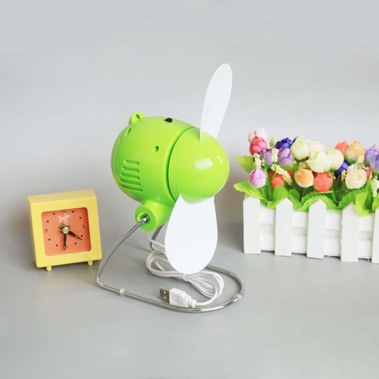 [ Xả Kho - Thanh Lý ] Quạt Con Cóc Mini Cắm Cổng USB - Kiểu Giáng Retro Hoài Cổ - Cắm USB Hoặc Dùng Pin Tiểu AA