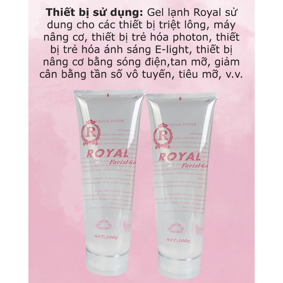 Gel làm lạnh Royal dùng cho máy triệt lông, máy nâng cơ, máy RF chất lượng cao